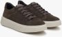 Estro Dames Donkerbruine Lage Sneakers gemaakt van Premium Italiaans Echt Velours Brown Dames - Thumbnail 3