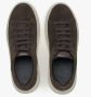 Estro Dames Donkerbruine Lage Sneakers gemaakt van Premium Italiaans Echt Velours Brown Dames - Thumbnail 5