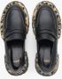 Estro Dames Zwarte Animal Print Loafers gemaakt van Echt Leer Er00113790 Black Dames - Thumbnail 4