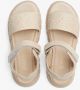 Estro Elegant Beige Chunky Platform Sandalen Beige Dames - Thumbnail 4