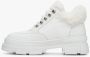 Estro Dames Witte Veterschoenen voor de Winter met Echt Bont Er00112246 White Dames - Thumbnail 4