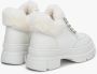 Estro Dames Witte Veterschoenen voor de Winter met Echt Bont Er00112246 White Dames - Thumbnail 5