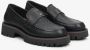 Estro Dames Zwarte Loafers gemaakt van Gestructureerd Echt Leer Er00114649 Black Dames - Thumbnail 2