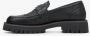 Estro Dames Zwarte Loafers gemaakt van Gestructureerd Echt Leer Er00114649 Black Dames - Thumbnail 3