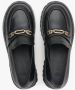 Estro Dames Zwarte Leren Loafers met Gouden Gesp Er00113583 Black Dames - Thumbnail 6