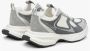 Estro Dames Grijze en Witte Sneakers met een Flexibele Zool ES 8 Er00114600 Gray Dames - Thumbnail 4