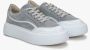 Estro Dames Grijze Lage Sneakers gemaakt van Echt Italiaans Velours Er00115643 Gray Dames - Thumbnail 3