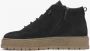 Estro Heren High-Top Zwarte Sneakers van Echt Italiaans Nubuck met Licht Isolatie Black Heren - Thumbnail 2