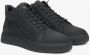 Estro Heren Hoge Zwarte Sneakers gemaakt van Echt Italiaans Nubuck Black Heren - Thumbnail 2