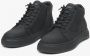 Estro Heren Hoge Zwarte Sneakers gemaakt van Echt Italiaans Nubuck Black Heren - Thumbnail 3