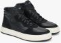 Estro Heren hoge zwarte sneakers gemaakt van Italiaans echt leer en nubuck met isolatie Black Heren - Thumbnail 2