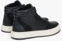 Estro Heren hoge zwarte sneakers gemaakt van Italiaans echt leer en nubuck met isolatie Black Heren - Thumbnail 5