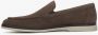 Estro Heren Saddle Brown Loafers gemaakt van Echt Velours Brown Heren - Thumbnail 3