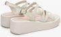 Estro Dames Lichtbeige Sleehak Sandalen gemaakt van Echt Leer Er00115097 Beige Dames - Thumbnail 5