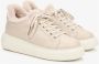 Estro Lichtbeige lage winter sneakers voor dames met bontvoering Beige Dames - Thumbnail 2