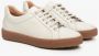 Estro Dames Licht Beige Platform Sneakers gemaakt van Echt Leer Beige Dames - Thumbnail 4