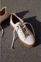 Estro Dames Licht Beige Platform Sneakers gemaakt van Echt Leer Beige Dames - Thumbnail 8