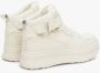 Estro Dames Lichtbeige High-Top Sneakers gemaakt van Echt Leer ES8 Er00113877 Beige Dames - Thumbnail 5