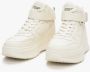 Estro Dames Lichtbeige High-Top Sneakers gemaakt van Echt Leer ES8 Er00113877 Beige Dames - Thumbnail 7