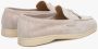 Estro Dames Lichtbeige Kwast Loafers gemaakt van Velours Er00113562 Beige Dames - Thumbnail 5