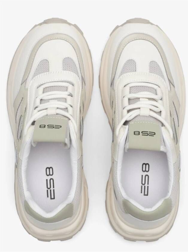 Estro Dames Lichtbeige Sneakers gemaakt van Gemengde Materialen ES8 Er00114672 Beige Dames