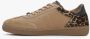 Estro Dames Lichtbruine Luipaardprint Sneakers gemaakt van Italiaans Echt Leer Er00115842 Brown Dames - Thumbnail 2