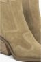 Estro Luxe Beige Cowboy Laarzen Italiaans Velours Beige Dames - Thumbnail 6