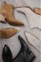 Estro Luxe Beige Cowboy Laarzen Italiaans Velours Beige Dames - Thumbnail 7