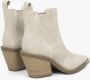 Estro Luxe Beige & Grijze Cowboy Laarzen Beige Dames - Thumbnail 4