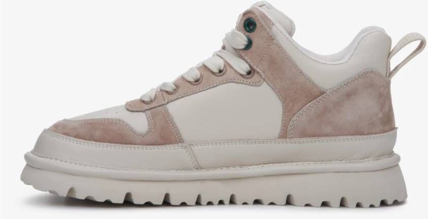 Estro Dames Beige Sneakers gemaakt van Echt Leer en Velours ES8 Er00111706 Beige Dames