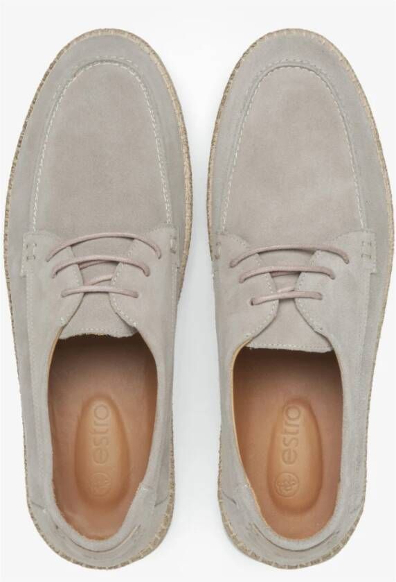 Estro Luxe Beige Veterschoenen Beige Heren