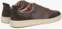 Estro Heren bruine lage sneakers gemaakt van premium Italiaans leer en velours Er00115642 Brown Heren - Thumbnail 4