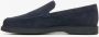 Estro Heren Donkerblauwe Loafers gemaakt van Premium Italiaans Echt Velours Er00115835 Blue Heren - Thumbnail 2