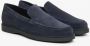 Estro Heren Donkerblauwe Loafers gemaakt van Premium Italiaans Echt Velours Er00115835 Blue Heren - Thumbnail 3