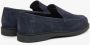 Estro Heren Donkerblauwe Loafers gemaakt van Premium Italiaans Echt Velours Er00115835 Blue Heren - Thumbnail 5