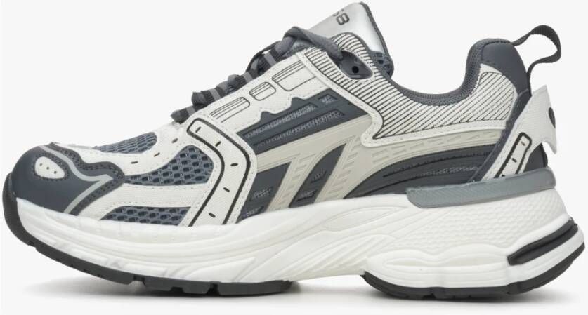 Estro Grijze Sneakers voor Dames Gemaakt van Gemengde Materialen met Ademend Mesh ES8 Er00115738 Gray Dames