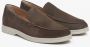 Estro Luxe Saddle Brown Velours Loafers Brown Dames - Thumbnail 2