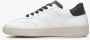 Estro Dames Witte Sneakers met Zwarte Details gemaakt van Italiaans Echt Leer Er00115730 White Dames - Thumbnail 3