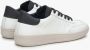 Estro Dames Witte Sneakers met Zwarte Details gemaakt van Italiaans Echt Leer Er00115730 White Dames - Thumbnail 5