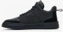 Estro Heren Zwarte High-Top Sneakers gemaakt van Echt Leer en Suède Er00114368 Black Heren - Thumbnail 2