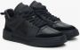 Estro Heren Zwarte High-Top Sneakers gemaakt van Echt Leer en Suède Er00114368 Black Heren - Thumbnail 3