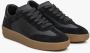 Estro Dames Zwarte Lage Sneakers gemaakt van Italiaans Echt Leer en Velours Er00115841 Black Dames - Thumbnail 3