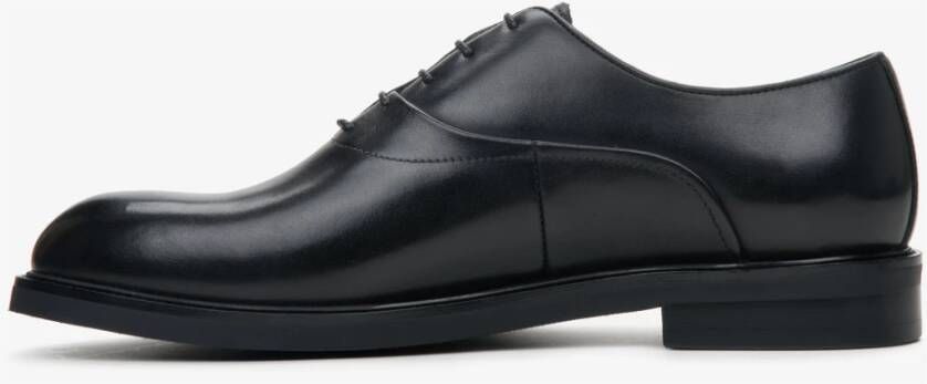 Estro Heren Zwarte Leren Oxford Schoenen Er00114371 Black Heren