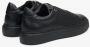 Estro Luxe Zwarte Leren Sneakers Black Heren - Thumbnail 5