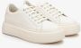 Estro Dames Lichtbeige Sneakers gemaakt van Echt Leer met Dikke Zool Er00114398 Beige Dames - Thumbnail 2