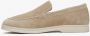 Estro Dames Sand Beige Natuurlijke Velours Loafers Er00113365 Beige Dames - Thumbnail 3