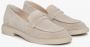 Estro Dames Beige Penny Loafers gemaakt van Echt Velours Er00114534 Beige Dames - Thumbnail 2