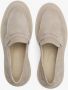 Estro Dames Beige Penny Loafers gemaakt van Echt Velours Er00114534 Beige Dames - Thumbnail 4