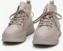 Estro Dames Beige Leren High-Top Sneakers Er00113468 Beige Dames - Thumbnail 3