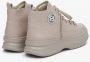 Estro Dames Beige Leren High-Top Sneakers Er00113468 Beige Dames - Thumbnail 5